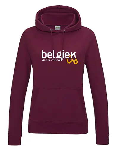 Hoodie - Belgiek - Dames - Bordeaux