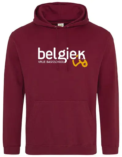 Hoodie - Belgiek - Unisex - Bordeaux