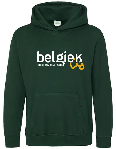 Hoodie - Belgiek - Unisex - Groen