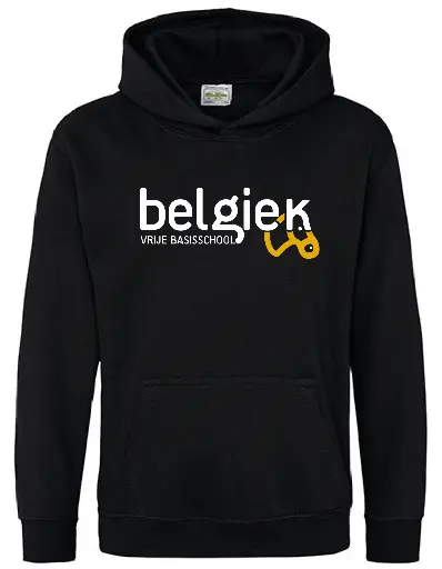 Hoodie - Belgiek - Kids - Zwart
