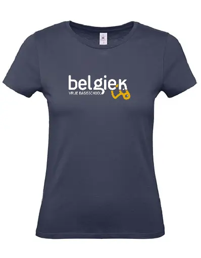 T-shirt - Belgiek - Dames - Navy