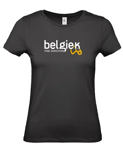 T-shirt - Belgiek - Dames - Zwart
