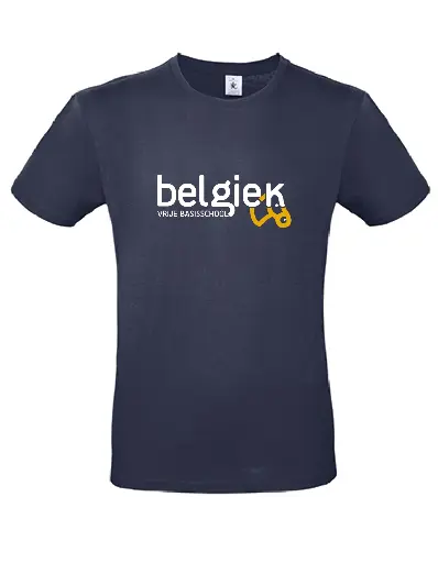T-shirt - Belgiek - Unisex - Navy