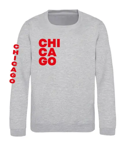 Sweater - CHICAGO - Volwassenen - Grijs