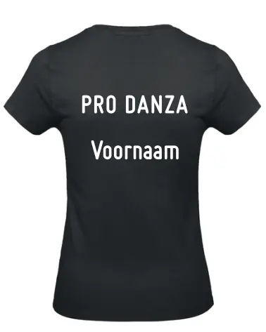 T-shirt Prodanza - Body Fit - Kids - Zwart 