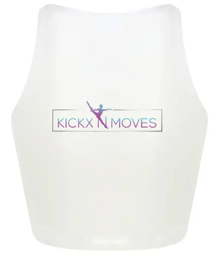 Croptop - Volwassenen - Kickx N Moves- Wit - Multicolor logo