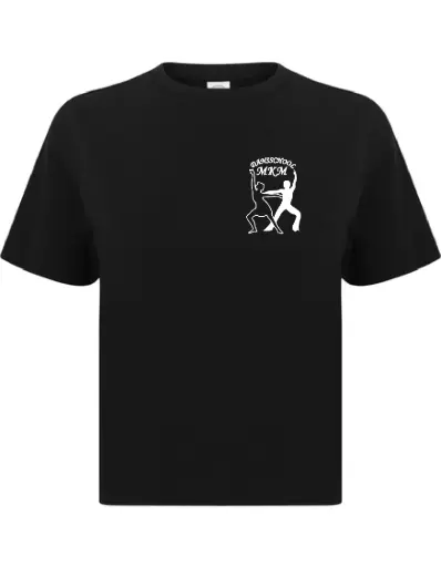 Cropped T-shirt - MKM - Kids - Zwart