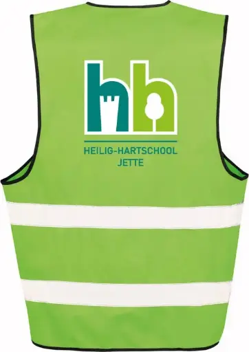 Fluojasje met logo - Heilig-Hartschool - Volwassenen - Lime