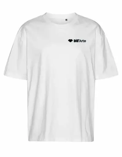 Oversized T-shirt- Dil'Arte - Volwassenen - Wit