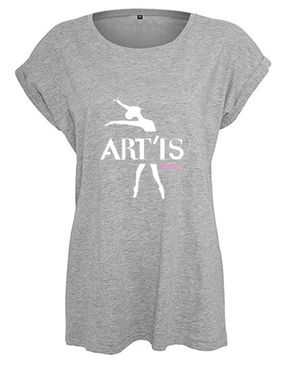 Losse t-shirt - Art'is - Dames - Lichtgrijs