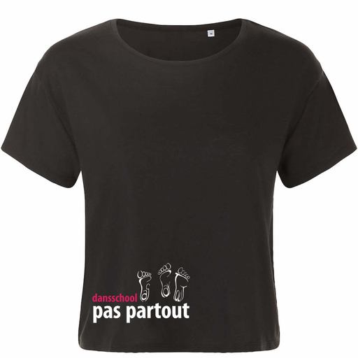 Crop top - Pas Partout - Dames - Zwart 