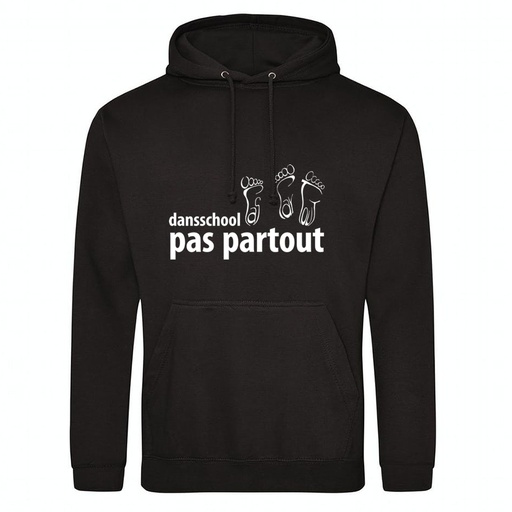 Hoodie - Pas Partout - Volwassenen - Zwart