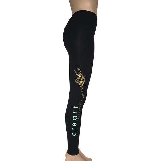 Legging - Dansstudio Creart - Legging - Volwassenen - Zwart