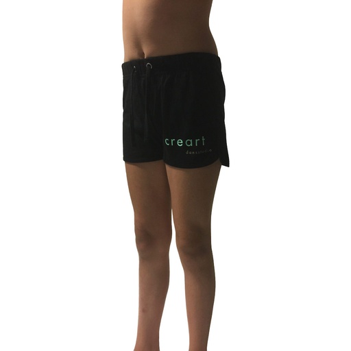 Retro Short - Dansstudio Creart - Kids - Zwart/Zwart