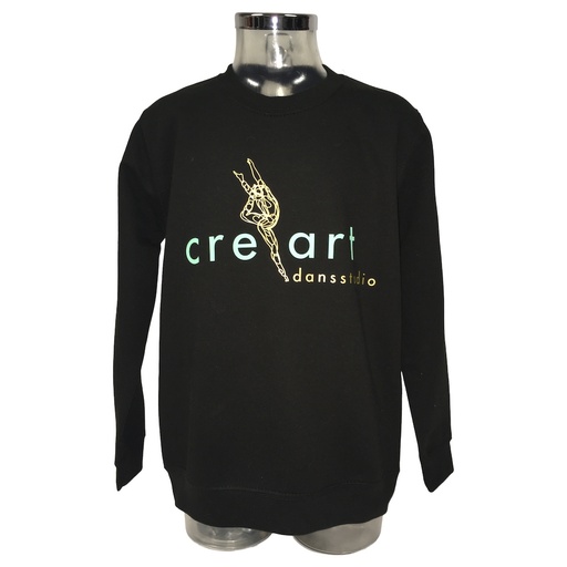 Sweater met naam  - Dansstudio Creart - Kids - Zwart 