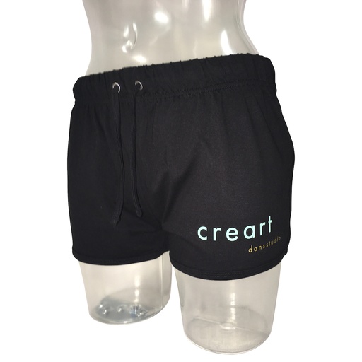 Retro short - Dansstudio Creart - Dames - Zwart/Zwart