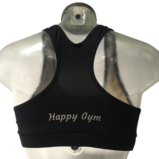 Sporttopje - Happy Gym - Dames - Zwart