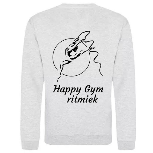 Sweater - Happy Gym - Volwassenen - Grijs