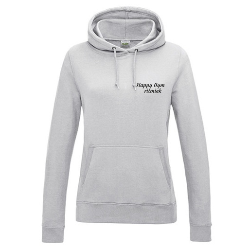 Hoodie - Happy Gym - Dames - Grijs