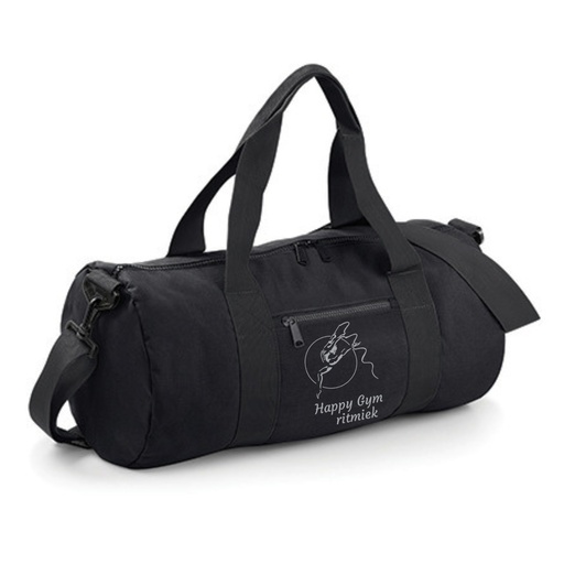 [DNSS-HG-T-BG140+happygymZI-ZW] Sporttas - Happy Gym - Zwart