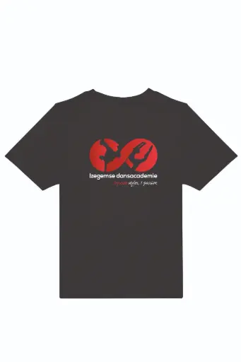T-shirt - Izegemse Dansacademie - Kids - Zwart