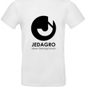 T-shirt - Jedagro - Volwassenen - Wit