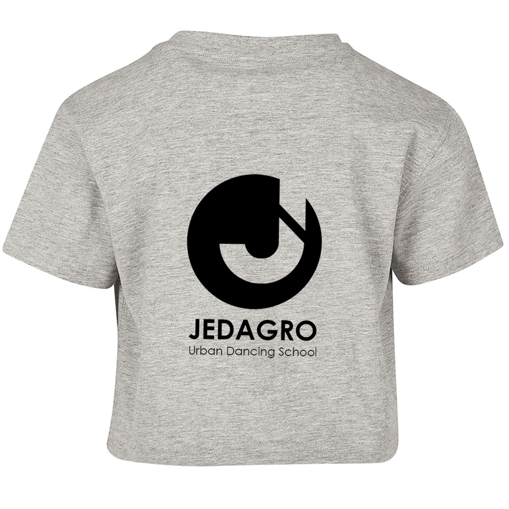 Cropped T-shirt - Jedagro - Kids - Grijs