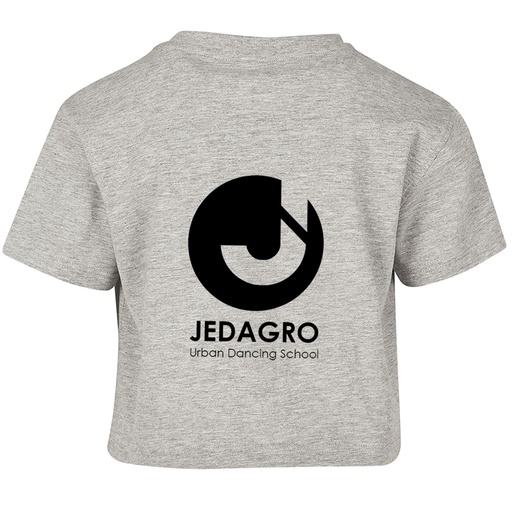 Cropped T-shirt - Jedagro - Kids - Grijs