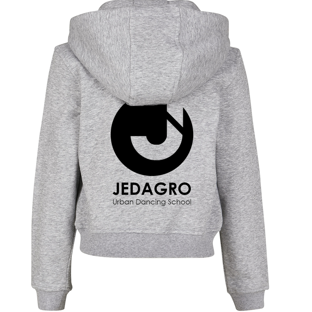 Cropped Hoodie - Jedagro - Kids - Grijs