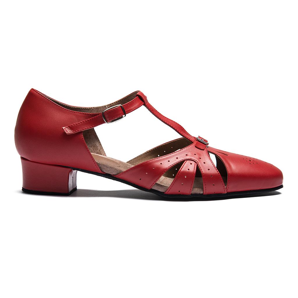 Dansschoen Karla - 3cm - rood