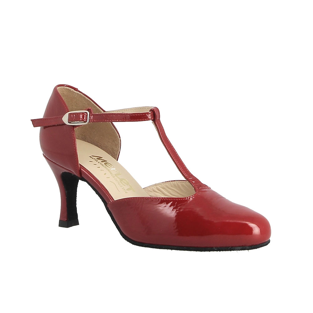 Ballroomschoen - Nina - Rood - Hak 6,5cm  