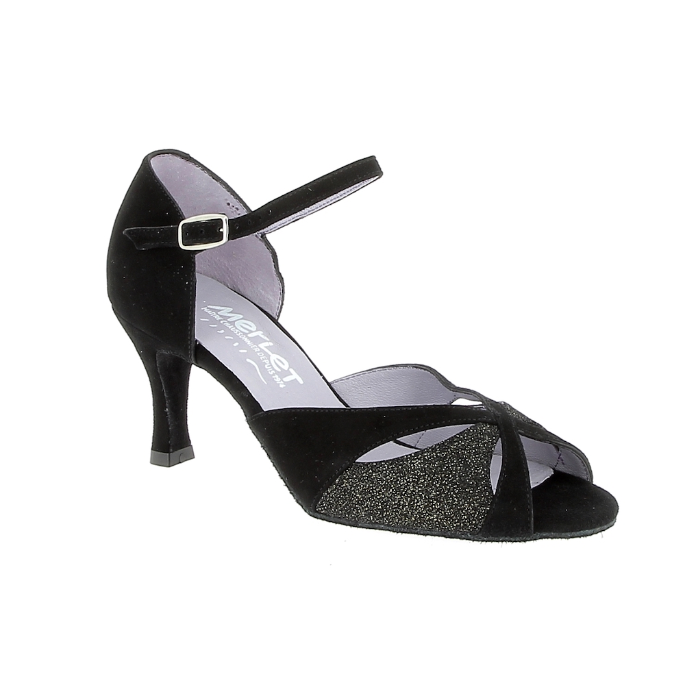 Ballroomschoen - Saphir - Zwart - Hak 6,5cm   