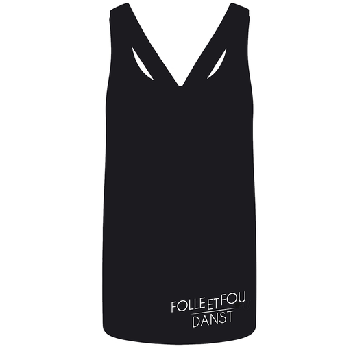 Los topje - Folle et Fou - dames - zwart