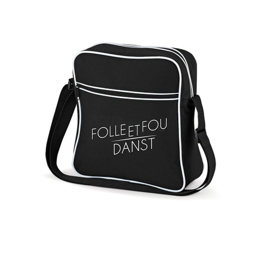 [DNSS-FEF-T-BG16+folleetfou-ZW/WI] Tas Folle et Fou - zwart/wit
